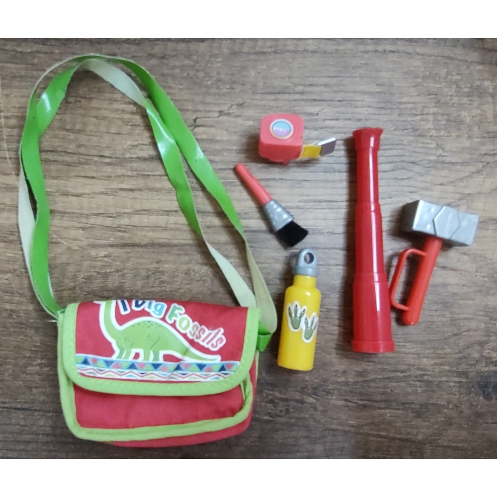 My Life As Dinosaur Excavation Bag Tools Archaeology Kit Doll Size Z32